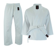 Tuta Malino Adulto Karate Gi Uniforme 100% Cotone 8oz Karate Gi Free Cintura Bianca