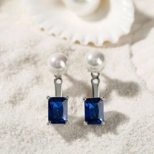 Orecchini donna zaffiro blu - orecchini,