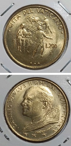 Città del vaticano 200 - 200, lire