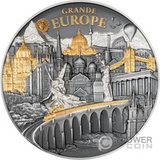 GRANDE EUROPA Tesoro Nascosto 3 Oz Moneta Argento 20$ Isola Cook 2025