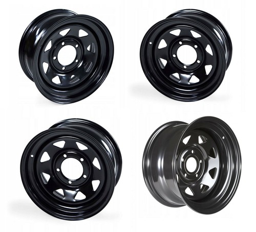 Set ruote acciaio 4x4 - ruote, 15x7