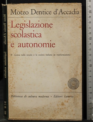 Legislazione scolastica - legislazione, e