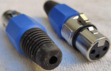 2 x CONNETTORE FEMMINA XLR SEGNALE AUDIO DMX casse attive cavo autocostruito dj