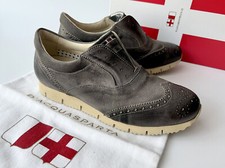 Mocassini mocassini da guida D'Acquasparta Raffaello da uomo in camoscio grigio, Italia, taglia 43