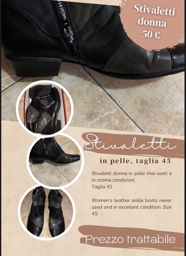Stivaletti donna vera pelle