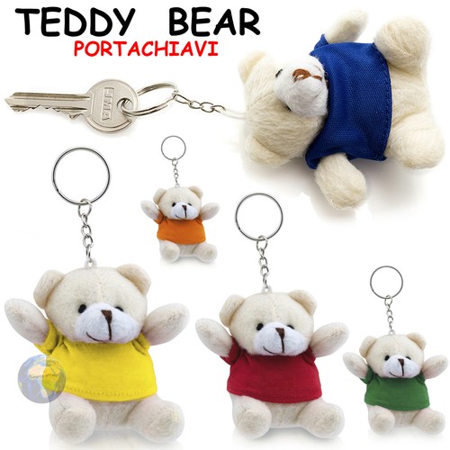 Portachiavi orsetto peluche - portachiavi,
