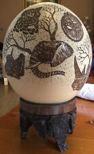 Hand Painted Ostrich Egg