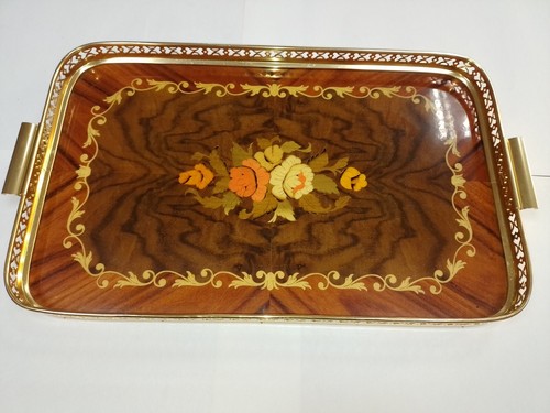 Vassoio vintage legno e - vintage,