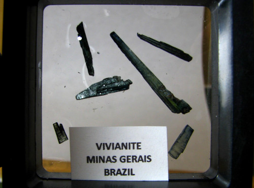 Cristalli vivianite in - cristalli, di