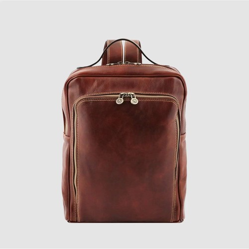 Leather backpack holder - pc,