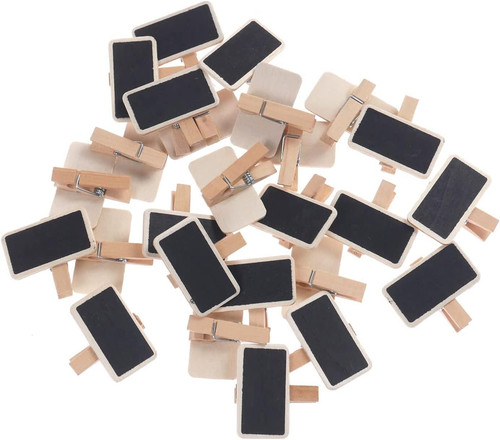 Mini lavagna nero legno - 50,