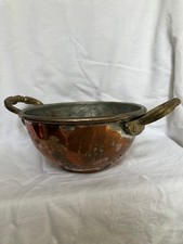 Scolapasta vintage in rame con