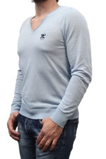 MAGLIA 165 €-70% FRANKIE MORELLO UOMO A008/7550 AZZURRO ult.mis.disp. S/L P/E.