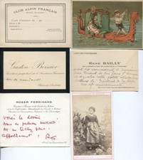 Lotto 6 Carte Autografi E Varie Roger Ferdinand René Bailly Club Alpin