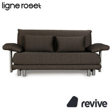 Ligne Roset Multy Tessuto Tre Posti Marrone Grigio Funzione Dormire