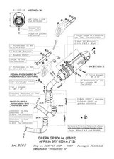 SCARICO LEOVINCE SBK TERMINALE  LV ONE OMOLOGATO GILERA GP 800 APRILIA  SRV 850