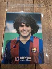 Diego Maradona - Biglietto autografo FC Barcelona Meyba 1989-90 - originale