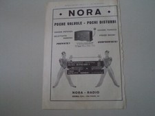 advertising Pubblicità 1931 RADIO NORA TIPO S 3 W