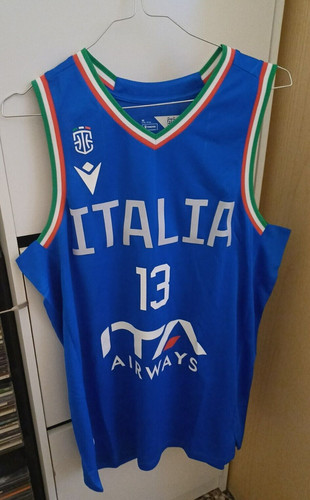 Canotta italia basket macron - basket,