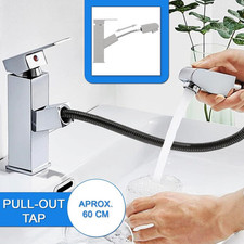 Rubinetto Miscelatore Monocomando Lavabo bidet con doccetta estraibile 59954