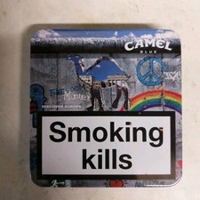 Porta sigarette in metallo vintage Camel Discovery Europe 2