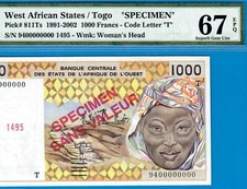W.A.S/T TOGO-ESEMPLARE 1000