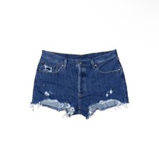 Pantaloncini jeans Levi's 501 Sansome Stonewash taglio invecchiato vita alta taglia 33