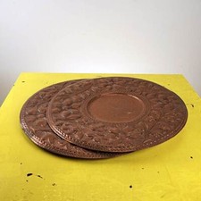 coppia di piatti in rame