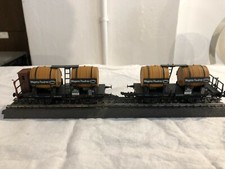 N°2 vagoni Botti di Vino Wagons Foudres Mainz Saarbrücken 503425 503248 H0 