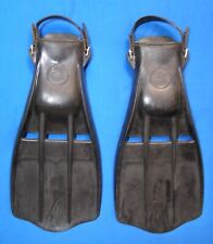 Pinne subacquee IST in gomma solida stile navy SCUBA taglia L pinna a razzo Jetfin Diver