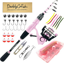 Set Combinato : Canna Da Pesca Spinning E Mulinello Con Scatola per Attrezzatura