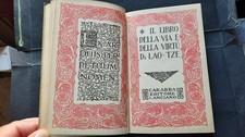 IL LIBRO DELLA VIA E DELLA VIRTU' DI LAO - TZE Carabba 1923 Taoismo