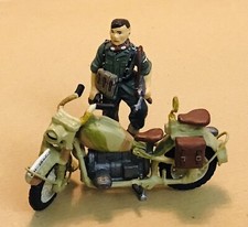 Toy Soldiers - WWII - KING&COUNTRY GRUPPO - 1 FIGURA con MOTO, Metallo - 1/35