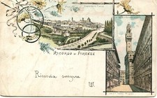 CC26 - Bellissima cartolina gruss-aus di Firenze - inizi '900