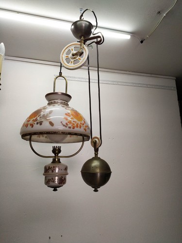 Lampadario con contrappeso - lampadario,