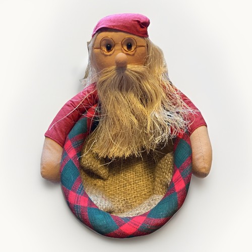 Babbo natale cesto vimini - natale,