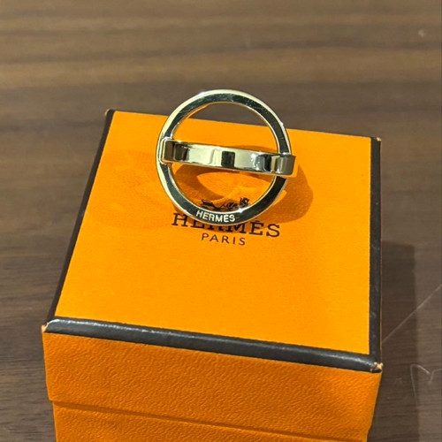Anello sciarpa hermes tono oro - tono,