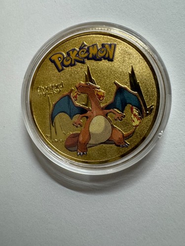Moneta charizard metallo - charizard, in
