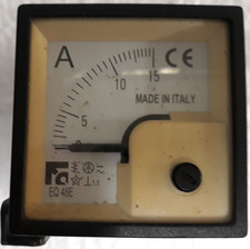 Amperometro analogico da pannello max 15 A (Input) c.c.