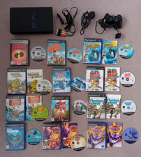 CONSOLE SONY PLAYSTATION 2 PS2 E PACCHETTO 12 GIOCHI PER BAMBINI SPYRO THE DRAGON ECC