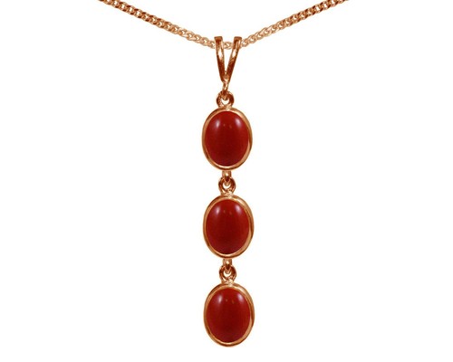 9ct oro rosa naturale corallo - 9ct,