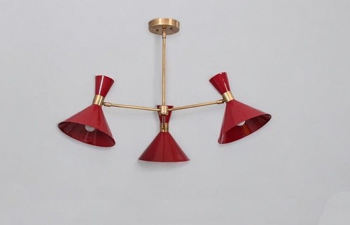 Lampadario moderno rosso - a, 3