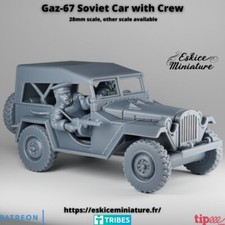 WWII Auto Sovietica Gaz 67 con