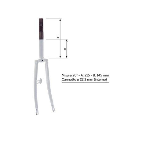 Forcella bianco cannotto - bianco,
