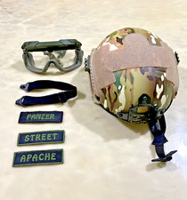 Elmetto Casco per uso softair - airsoft, imbottito, IBH, colore: multicam