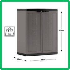 Armadio basso da per esterno in resina pvc plastica salvaspazio balcone garage