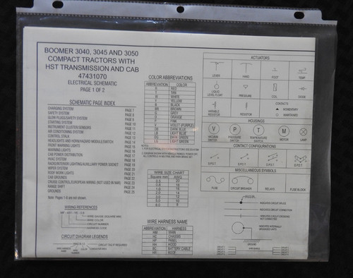 Set schemi elettrici trattore