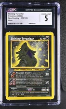CGC 5 Shining Tyranitar 2002 Neo Destiny 113/105 Holo Carta Pokemon