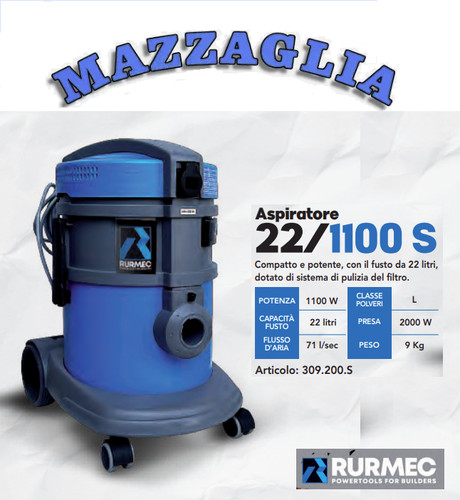 Rurmec aspiratore 1100 - s,