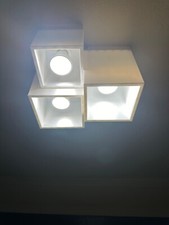 lampada da soffitto bianca (lampadine non fornite)